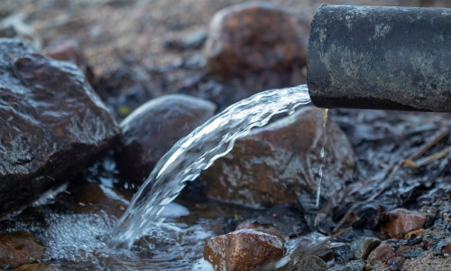 Water Running Out of Pipe IMG